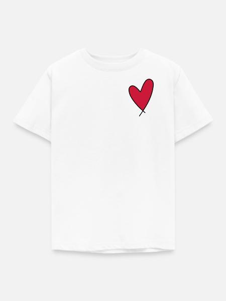 Symbol Herz - Kinder T-Shirt - Weiß