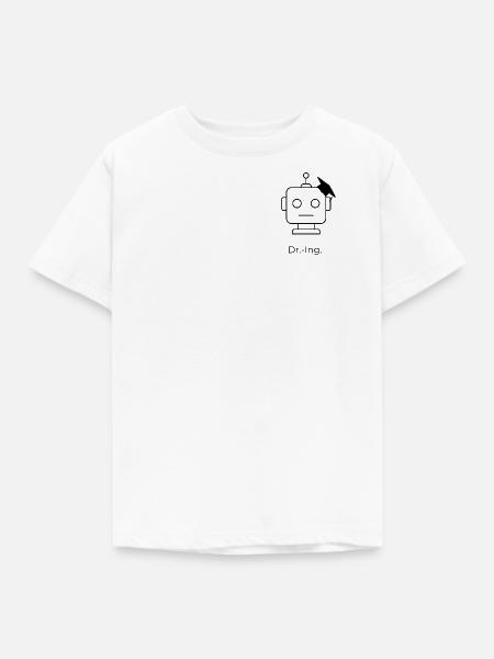 Dr.-Ing. Roboterkopf - Kinder T-Shirt - Weiß
