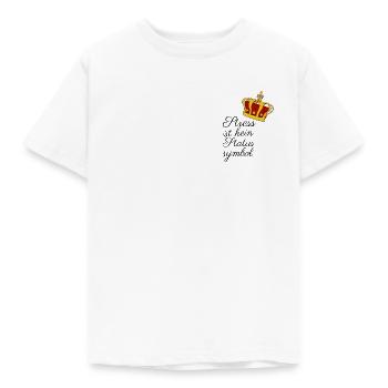 Stress ist kein Statussymbol - Kinder T-Shirt - Weiß - Vorne - AI Model Kid Male (0cm)