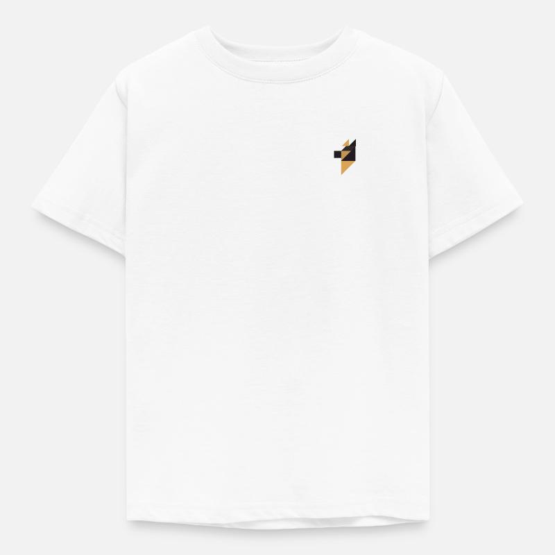 Dobermann - Tangram - Kinder T-Shirt - Weiß