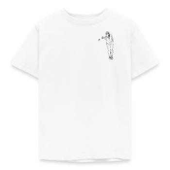 Right-handed petanque player - Kids' T-Shirt - white - Front - AI Model Kid Male (0cm)