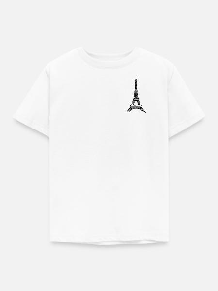 Eiffelturm - Kinder T-Shirt - Weiß