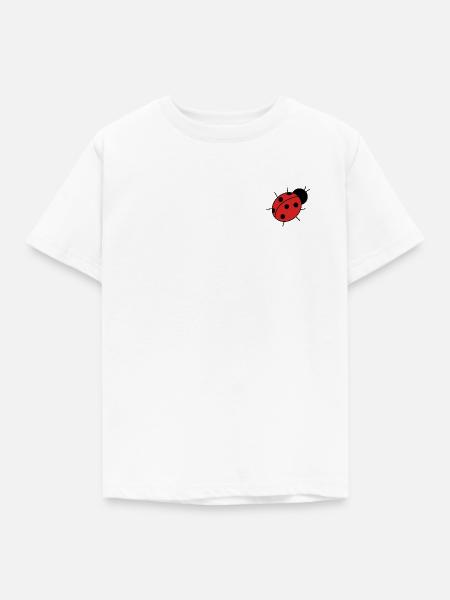 Marienkäfer - Kinder T-Shirt - Weiß