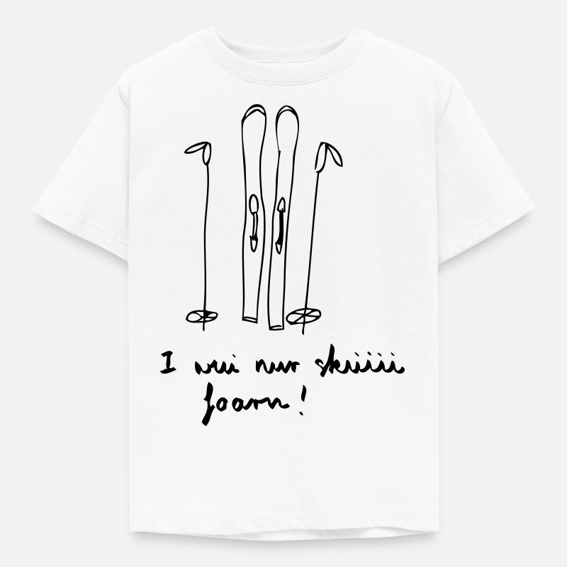 Skifoarn - Kinder T-Shirt - Weiß