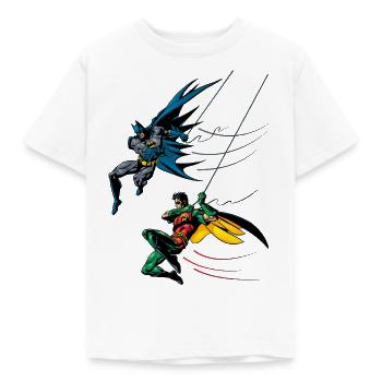 Batman and Robin - Kids' T-Shirt - white - Front - AI Model Kid Male (0cm)