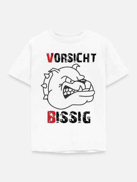 Vorsicht bissig - Kinder T-Shirt - Weiß