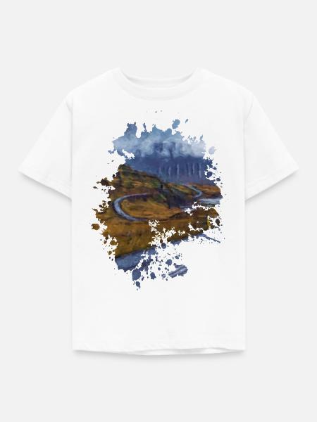 Straße - Kinder T-Shirt - Weiß