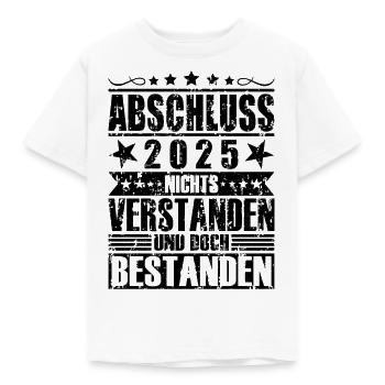 Abschluss 2025 - Kinder T-Shirt - Weiß - Vorne - AI Model Kid Male (0cm)