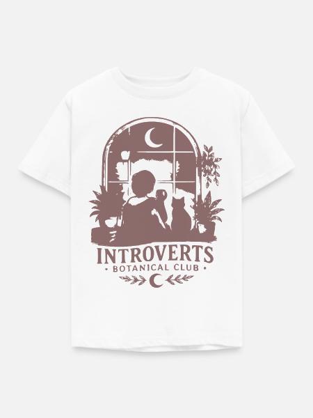Introverts Botanischer Club - Kinder T-Shirt - Weiß