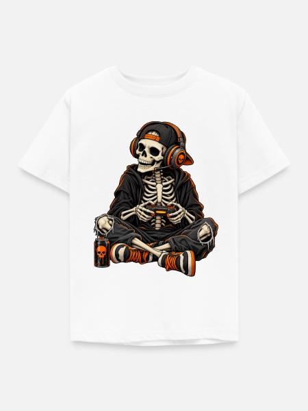 Gaming Halloween - Kinder T-Shirt - Weiß