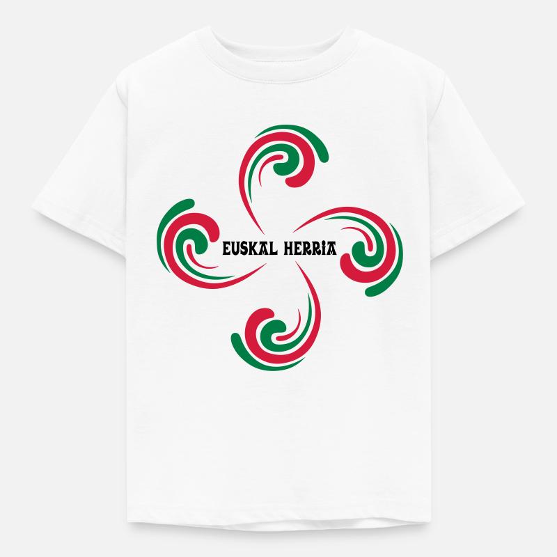 Croix Basque - T-shirt Enfant - blanc