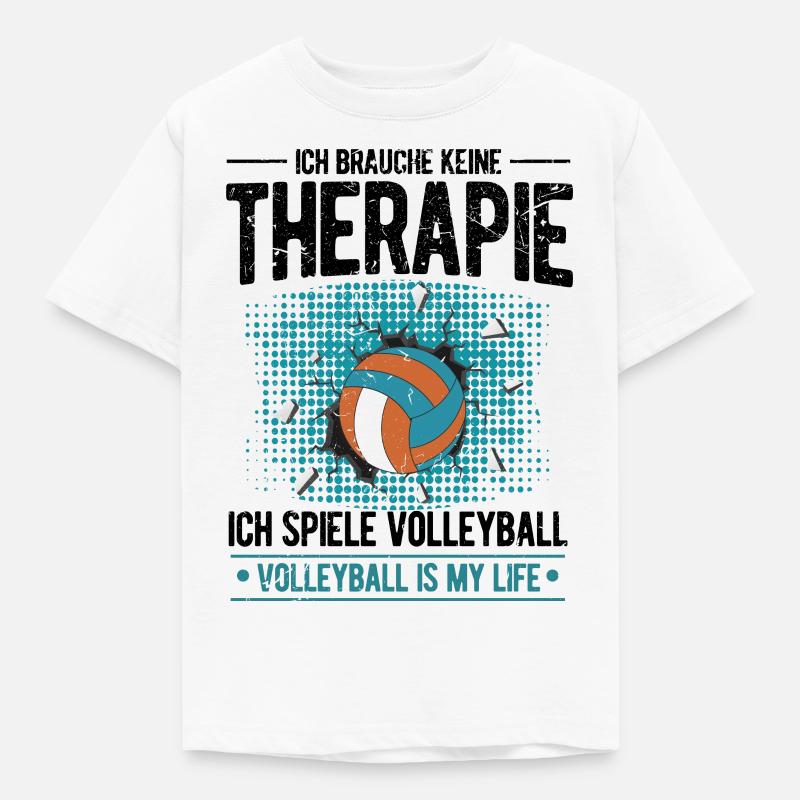 Volleyball - Kinder T-Shirt - Weiß