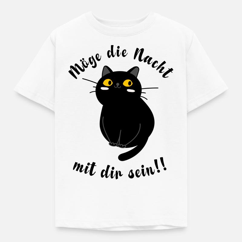 Katze, Katzen Kater Spruch witzig - Kinder T-Shirt - Weiß