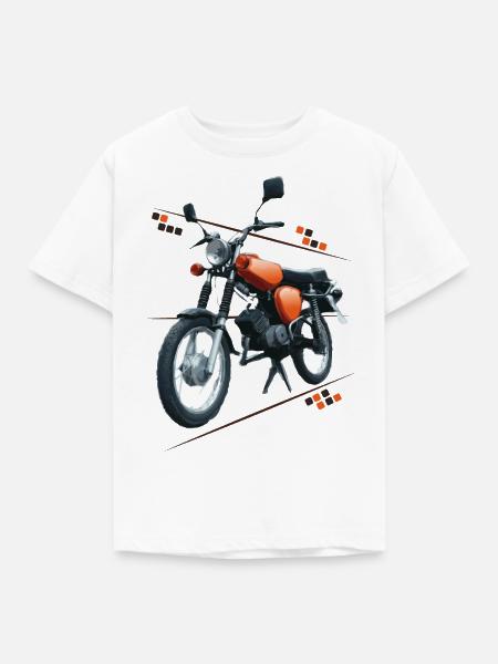 Moped - Kinder T-Shirt - Weiß