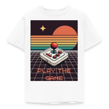 Gaming Retro Design - Jouez le jeu - T-shirt Enfant - blanc - Devant - AI Model Kid Male (0cm)