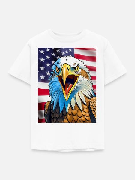 Adler - Kinder T-Shirt - Weiß