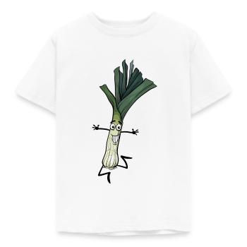 Lauch - Kinder T-Shirt - Weiß - Vorne - AI Model Kid Male (0cm)