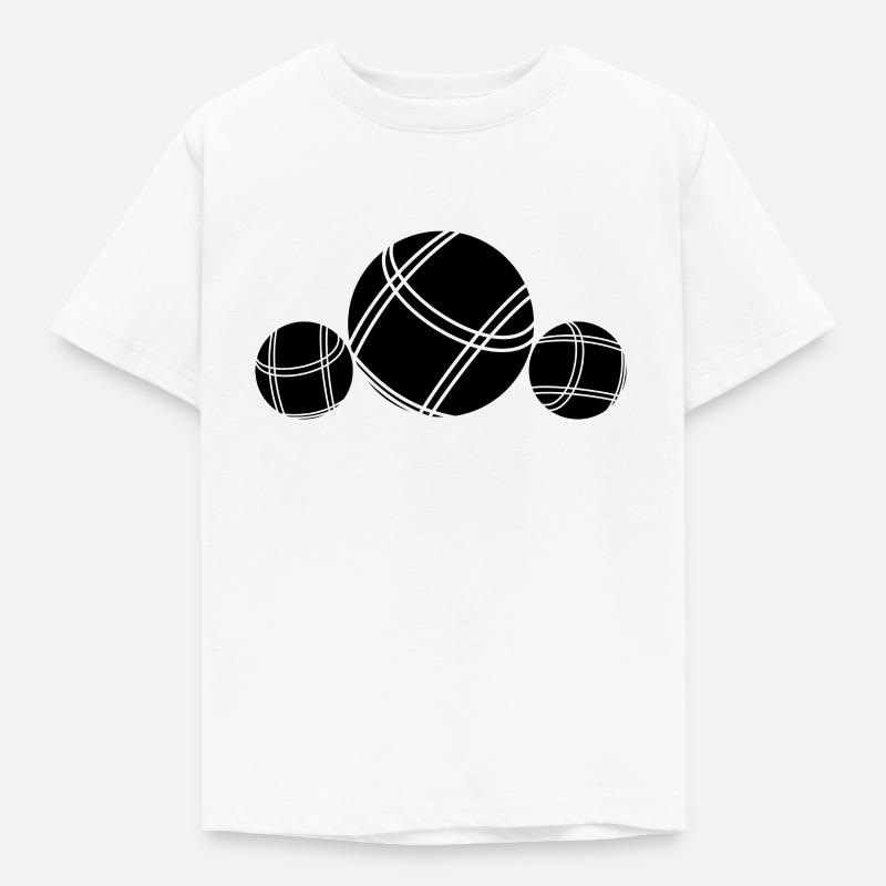 Boule Petanque Boccia Boules - T-shirt Enfant - blanc