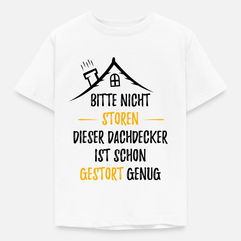DACHDECKER - Kinder T-Shirt - Weiß