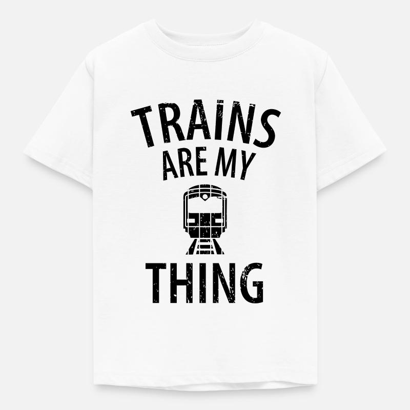 Zug Eisenbahn Eisenbahner Züge Triebfahrzeugführer - Kinder T-Shirt - Weiß
