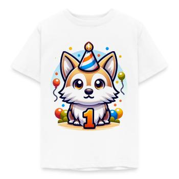 1 - Kids' T-Shirt - white - Front - AI Model Kid Male (0cm)