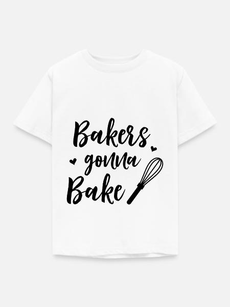 bakers gonna bake - Kinder T-Shirt - Weiß