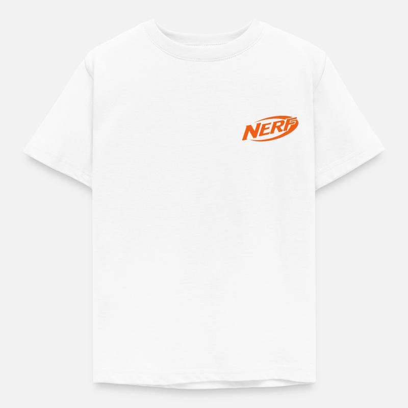 Logo ufficiale Nerf Arancione - Maglietta per bambini - bianco