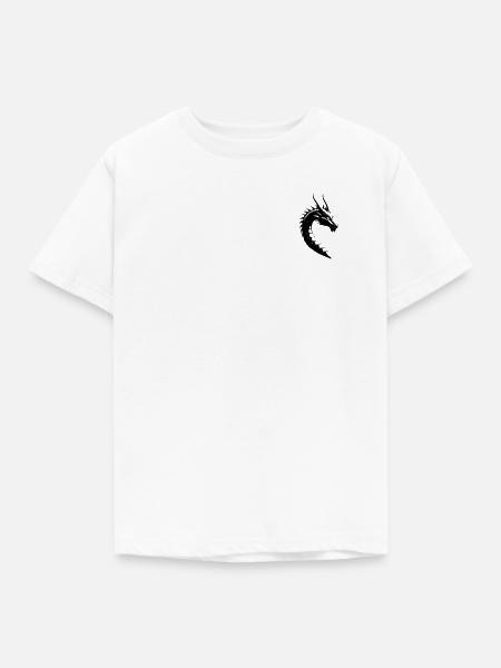 Long - Chinesischer Drache - Kinder T-Shirt - Weiß