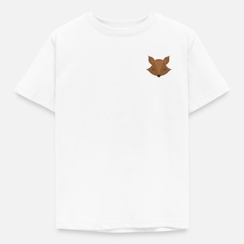 Fuchs, der schläft - Kinder T-Shirt - Weiß