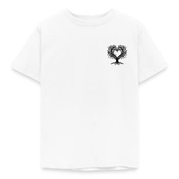 Arbre en forme de cœur - T-shirt Enfant - blanc - Devant - AI Model Kid Male (0cm)