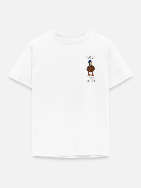 Trust me i´m a Ducktor - Kinder T-Shirt - Weiß