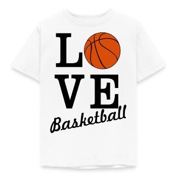 amour basket - T-shirt Enfant - blanc - Devant - AI Model Kid Male (0cm)