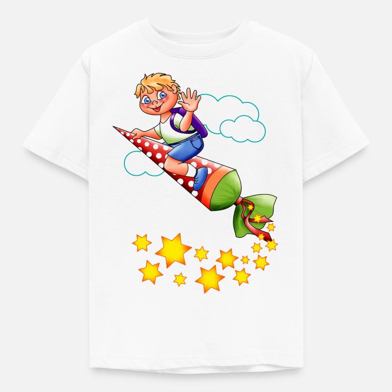 Einschulung Junge - Kinder T-Shirt - Weiß