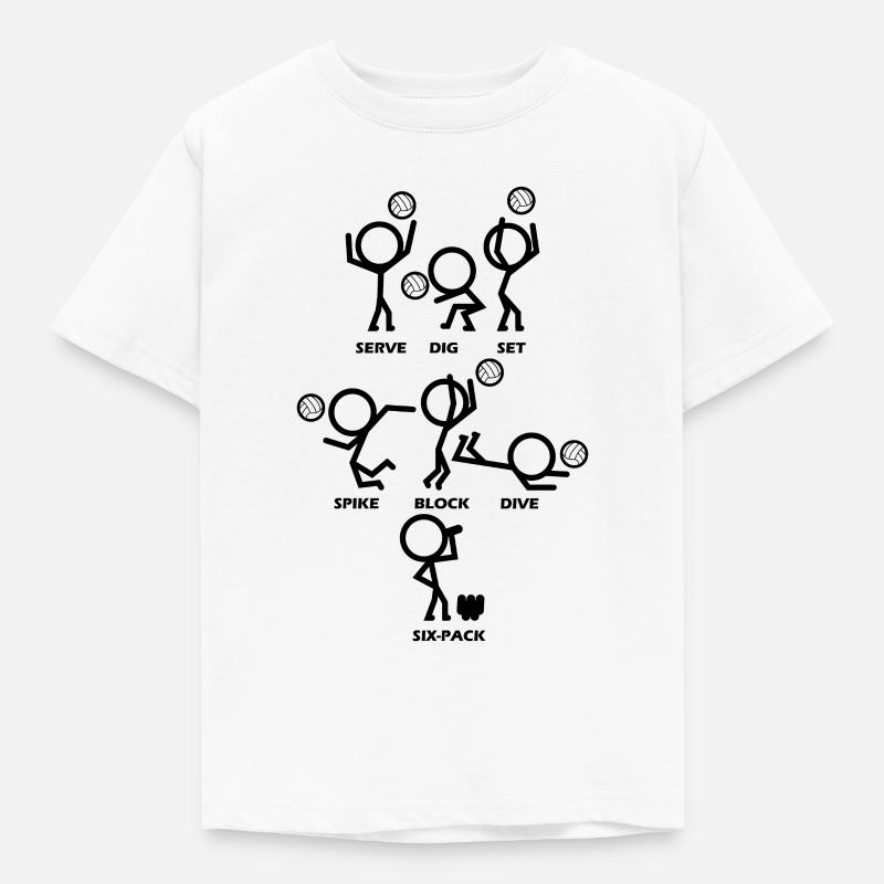 Pallavolo - Maglietta per bambini - bianco