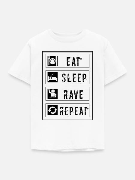 Raver - Kinder T-Shirt - Weiß