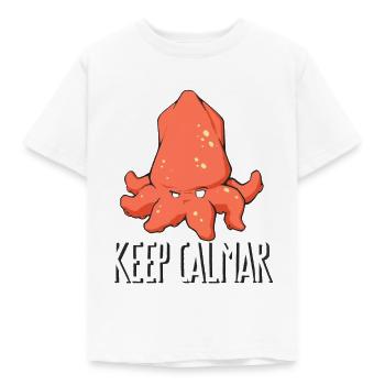 keep calmar - T-shirt Enfant - blanc - Devant - AI Model Kid Male (0cm)