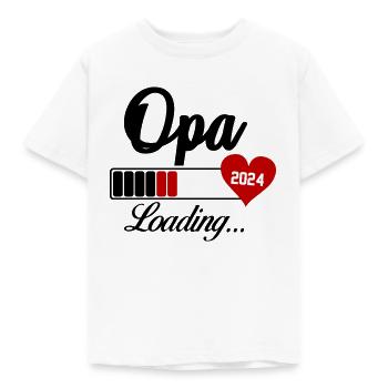 opa loading 2024 - Kinder T-Shirt - Weiß - Vorne - AI Model Kid Male (0cm)
