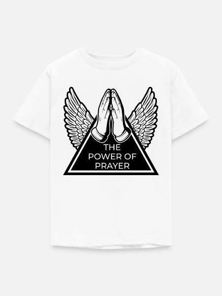 Die Kraft des Gebets - Kinder T-Shirt - Weiß