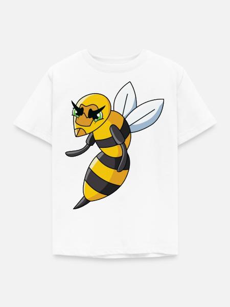 Wespe - Kinder T-Shirt - Weiß