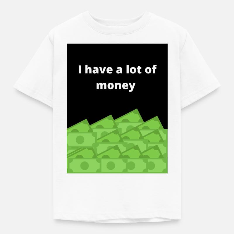 Geld Tshirt - Kinder T-Shirt - Weiß