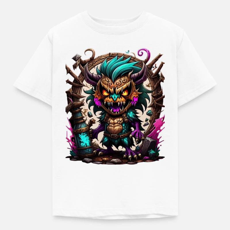 Monstre graffiti - T-shirt Enfant - blanc