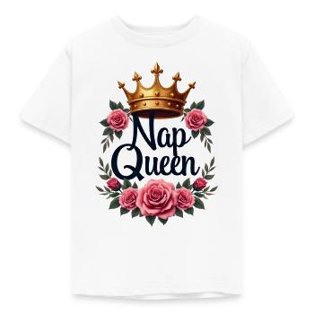 Nap Queen - Kids' T-Shirt - white - Front - AI Model Kid Male (0cm)