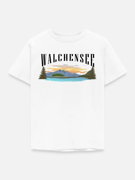 Walchensee - Kinder T-Shirt - Weiß