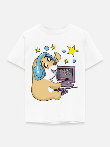 Gamer - Kinder T-Shirt - Weiß