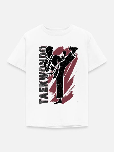 Taekwondo - Kinder T-Shirt - Weiß