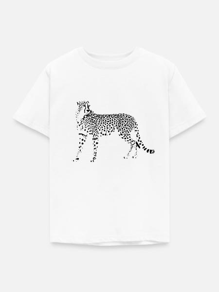Gepard - Kinder T-Shirt - Weiß
