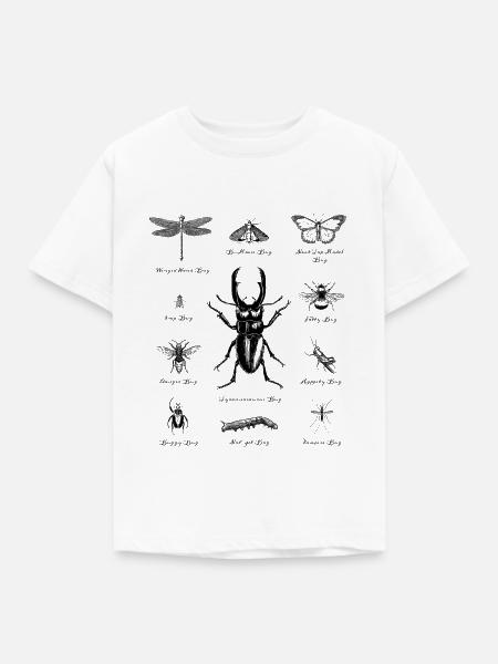 Krabbelkäfer Insekten - Kinder T-Shirt - Weiß
