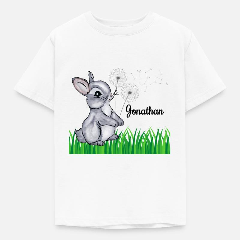 Rabbit Name Gift Jonathan - Kids' T-Shirt - white