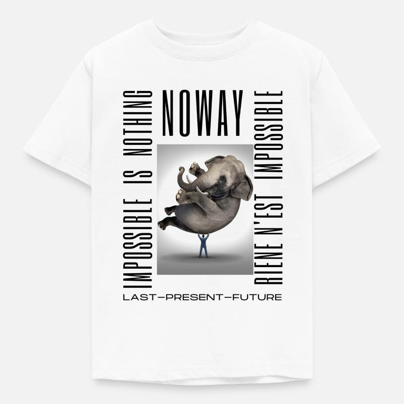 Noway - Nothing is impossible - Kids' T-Shirt - white