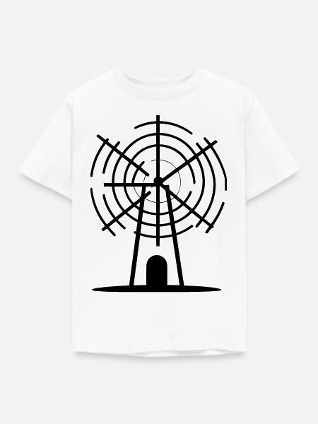 Windmühle - Kinder T-Shirt - Weiß